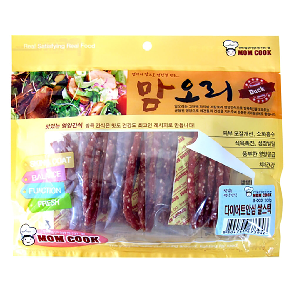 강아지간식 맘쿡(맘오리)-다이어트안심 쌀스틱300g