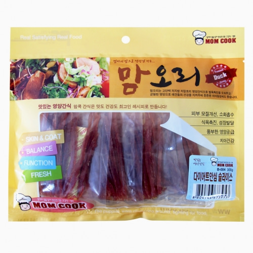 강아지간식 맘쿡(맘오리)-다이어트안심 슬라이스 300g